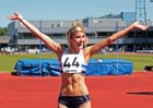 Jayne Nisbet (Edinburgh AC) winner of the high jump at the UK Women's National League, Premier, Meadowbank, Edinburgh.